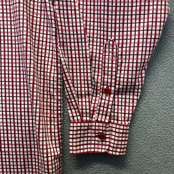 Bocomal FR Red Plaid NFPA 2112 CAT 2 Sz XL Flame Resistant Long Sleeve Button Up - Picture 15 of 16